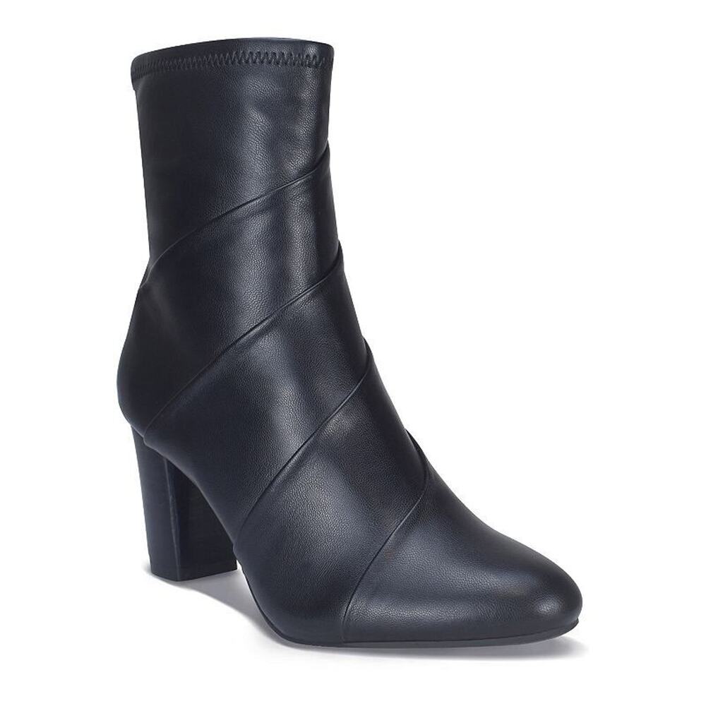 Impo Women's Viggo Almond Stretch Ankle Boots, Black Size 7M
